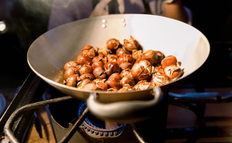 Roasted chestnuts served during the holiday season at La Quinta Resort & Club.