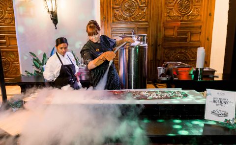 Elegant holiday celebration at La Quinta Resort & Club with festive food and warm ambiance.