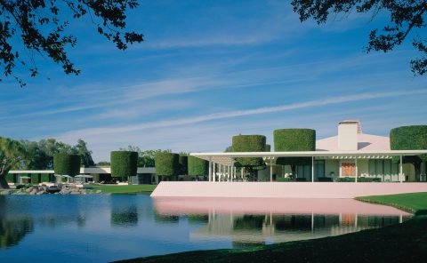 Modern resort with lush gardens and water features at La Quinta Resort & Club.