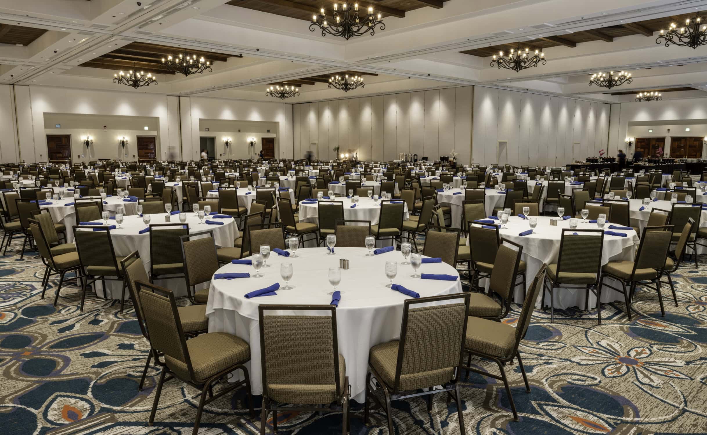 Spacious ballroom at La Quinta Resort & Club for weddings and events.