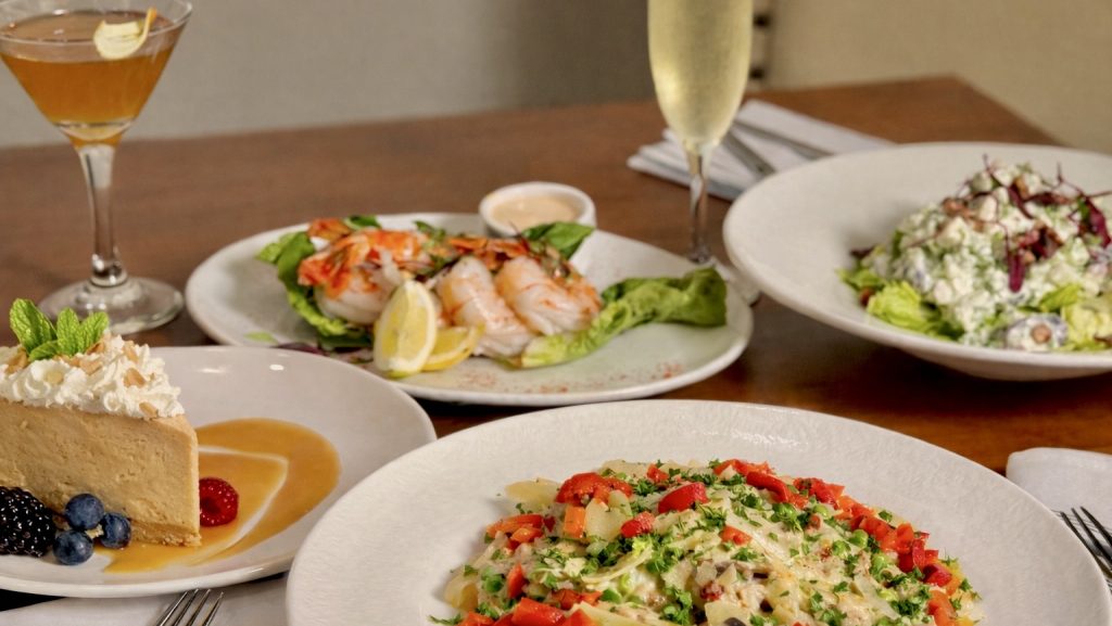 Elegant dining at La Quinta Resort with classic dishes and drinks.