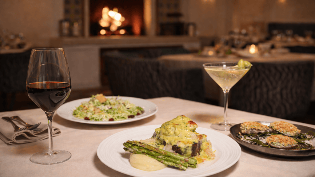 Elegant dining at La Quinta Resort with classic dishes and fine wine.