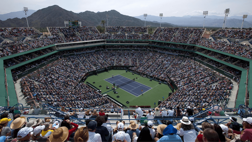 Historic tennis match at La Quinta Resort during BNP Paribas Open.