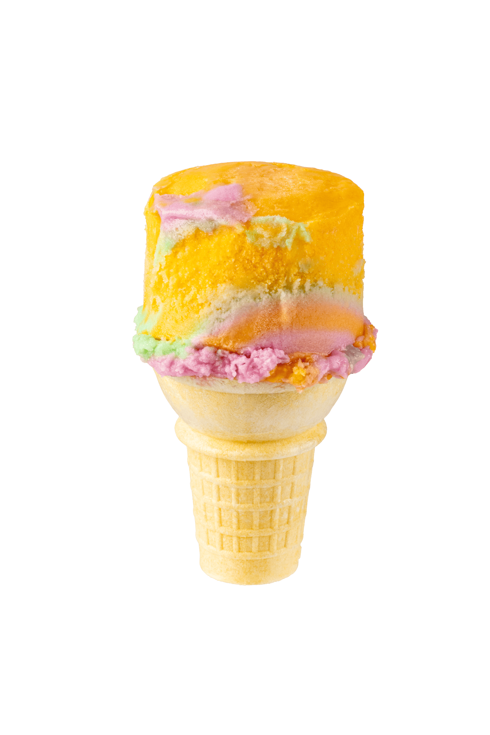 Ice cream cone with colorful, swirled ice cream at La Quinta Resort & Club.