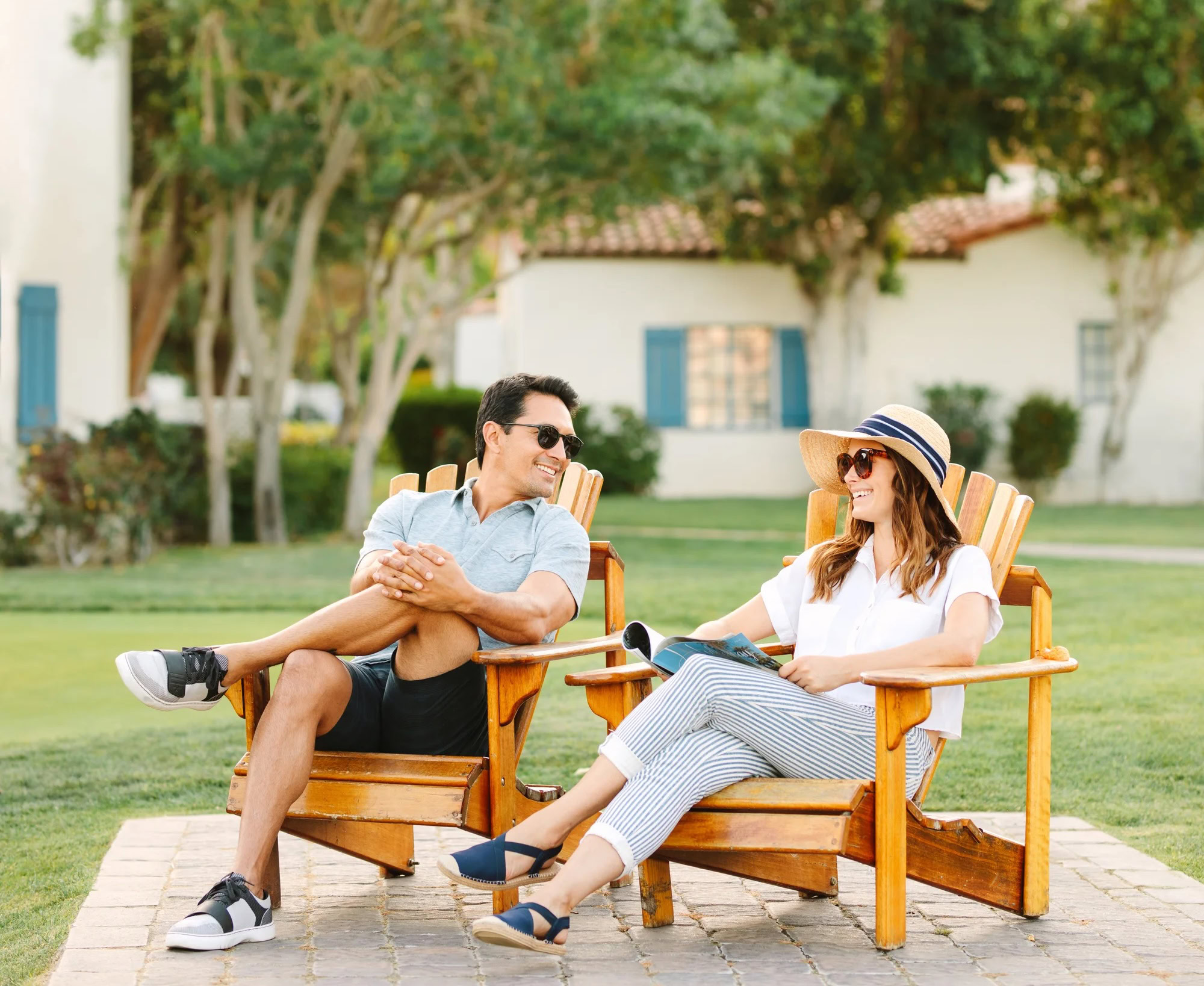Couple enjoying outdoor relaxation at La Quinta Resort & Club.