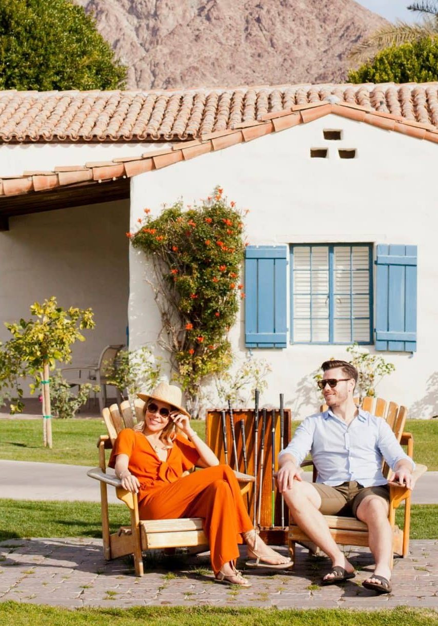 Relaxing couple enjoying spring break at La Quinta Resort & Club.