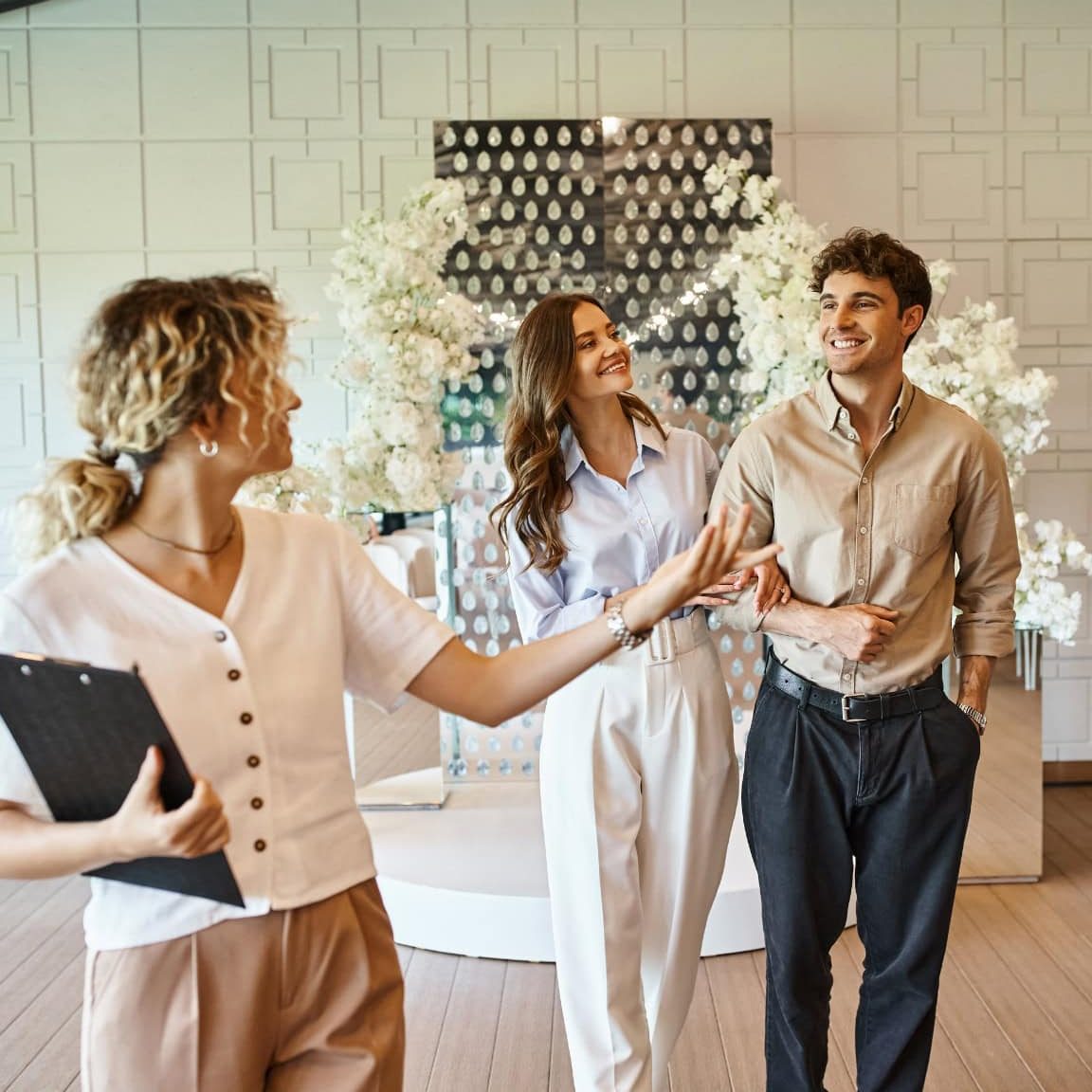Elegant meeting room with floral decor at La Quinta Resort & Club.
